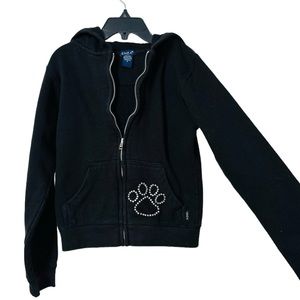 Enzo Black Brighton Bulldogs Size Small Hooded Sweatshirt Jacket